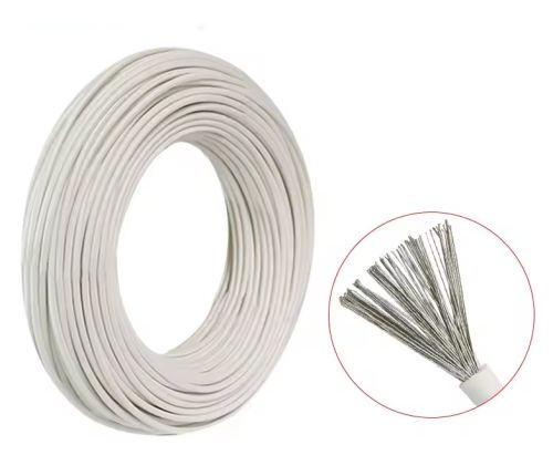 Кабель 22AWG soft 60x0, 08 білий 1 метр