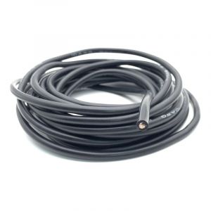 Кабель у силіконовій ізоляції 22AWG 7/0,254 (чорний) 1 метр