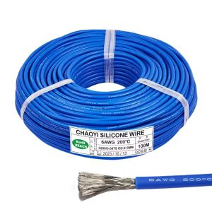 Кабель 22AWG soft 60x0,08 синий 1 метр