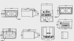 Роз'єм живлення QS10P-L-F/M двоконтактний 210А